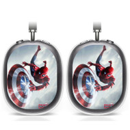 Onyourcases Spider Man Captain America Civil War Custom AirPods Max Case Cover Personalized Transparent TPU Shockproof Smart Protective Cover Shock-proof Dust-proof Slim Accessories Best Compatible with AirPods Max