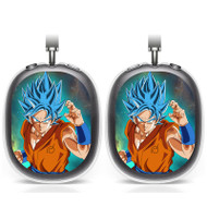 Onyourcases Super Saiyan Blue Goku Dragon Ball Super Custom AirPods Max Case Cover Personalized Transparent TPU Shockproof Smart Protective Cover Shock-proof Dust-proof Slim Accessories Best Compatible with AirPods Max