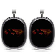 Onyourcases Superman Silhouette Custom AirPods Max Case Cover Personalized Transparent TPU Shockproof Smart Protective Cover Shock-proof Dust-proof Slim Accessories Best Compatible with AirPods Max