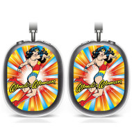 Onyourcases Wonder Woman Coloful Custom AirPods Max Case Cover Personalized Transparent TPU Shockproof Smart Protective Cover Shock-proof Dust-proof Slim Accessories Best Compatible with AirPods Max