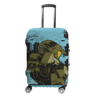 Onyourcases Halo Infinite Spartan Custom Luggage Case Cover Suitcase Travel Best Brand Trip Vacation Baggage Cover Protective Print