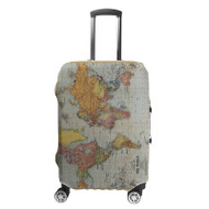 Onyourcases Vintage Map of The World Custom Luggage Case Cover Suitcase Travel Best Brand Trip Vacation Baggage Cover Protective Print