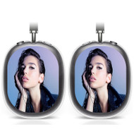 Onyourcases Dua Lipa Custom AirPods Max Case Cover Personalized Transparent TPU Top Shockproof Smart Protective Cover Shock-proof Dust-proof Slim Accessories Compatible with AirPods Max