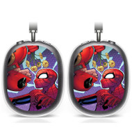 Onyourcases Deadpool Spiderman Custom AirPods Max Case Cover Personalized Transparent TPU Top Art Shockproof Smart Protective Cover Shock-proof Dust-proof Slim Accessories Compatible with AirPods Max