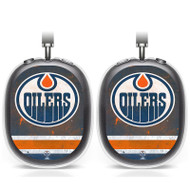 Onyourcases Edmonton Oilers Custom AirPods Max Case Cover Personalized Transparent TPU Top Art Shockproof Smart Protective Cover Shock-proof Dust-proof Slim Accessories Compatible with AirPods Max