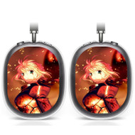 Onyourcases Fate Zero Stay Night Saber With Armors Custom AirPods Max Case Cover Personalized Transparent TPU Top Art Shockproof Smart Protective Cover Shock-proof Dust-proof Slim Accessories Compatible with AirPods Max