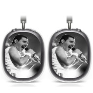 Onyourcases Freddie Mercury Custom AirPods Max Case Cover Personalized Transparent TPU Top Art Shockproof Smart Protective Cover Shock-proof Dust-proof Slim Accessories Compatible with AirPods Max