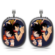 Onyourcases Goku Dragon Ball Luffy One Piece Custom AirPods Max Case Cover Personalized Transparent TPU Top Art Shockproof Smart Protective Cover Shock-proof Dust-proof Slim Accessories Compatible with AirPods Max