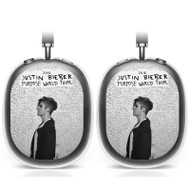 Onyourcases Justin Bieber Purpose World Tour Custom AirPods Max Case Cover Personalized Transparent TPU Top Art Shockproof Smart Protective Cover Shock-proof Dust-proof Slim Accessories Compatible with AirPods Max