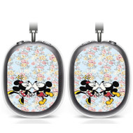 Onyourcases Mickey Mouse and Minnie Mouse Kiss Custom AirPods Max Case Cover Personalized Transparent TPU Top Art Shockproof Smart Protective Cover Shock-proof Dust-proof Slim Accessories Compatible with AirPods Max