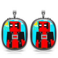 Onyourcases Minecraft Deadpool Custom AirPods Max Case Cover Personalized Transparent TPU Top Art Shockproof Smart Protective Cover Shock-proof Dust-proof Slim Accessories Compatible with AirPods Max