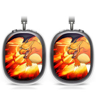 Onyourcases Pokemon Charizard Custom AirPods Max Case Cover Personalized Transparent TPU Top Art Shockproof Smart Protective Cover Shock-proof Dust-proof Slim Accessories Compatible with AirPods Max