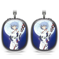 Onyourcases Rei Neon Genesis Evangelion Moon Custom AirPods Max Case Cover Personalized Transparent TPU Top Art Shockproof Smart Protective Cover Shock-proof Dust-proof Slim Accessories Compatible with AirPods Max