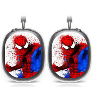 Onyourcases Spiderman Superhero Custom AirPods Max Case Cover Personalized Transparent TPU Top Art Shockproof Smart Protective Cover Shock-proof Dust-proof Slim Accessories Compatible with AirPods Max