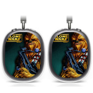 Onyourcases Star Wars The Clones Wars Chewbacca Custom AirPods Max Case Cover Personalized Transparent TPU Top Art Shockproof Smart Protective Cover Shock-proof Dust-proof Slim Accessories Compatible with AirPods Max