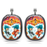 Onyourcases Vegeta and Goku Vs Golden Frieza Super Saiyan God Blue Custom AirPods Max Case Cover Personalized Transparent TPU Top Art Shockproof Smart Protective Cover Shock-proof Dust-proof Slim Accessories Compatible with AirPods Max