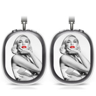 Onyourcases Gwen Stefani Red Lips Custom AirPods Max Case Cover Personalized Transparent TPU Shockproof Smart New Protective Cover Shock-proof Dust-proof Slim Accessories Compatible with AirPods Max