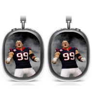 Onyourcases JJ Watt Houston Texans Custom AirPods Max Case Cover Personalized Transparent TPU Shockproof Smart New Protective Cover Shock-proof Dust-proof Slim Accessories Compatible with AirPods Max
