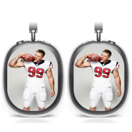 Onyourcases JJ Watt Houston Texans Football Custom AirPods Max Case Cover Personalized Transparent TPU Shockproof Smart New Protective Cover Shock-proof Dust-proof Slim Accessories Compatible with AirPods Max