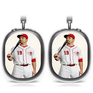 Onyourcases Joey Votto Cincinnati Reds Custom AirPods Max Case Cover Personalized Transparent TPU Shockproof Smart New Protective Cover Shock-proof Dust-proof Slim Accessories Compatible with AirPods Max
