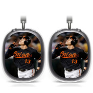 Onyourcases Manny Machado Baltimore Orioles Custom AirPods Max Case Cover Personalized Transparent TPU Shockproof Smart New Protective Cover Shock-proof Dust-proof Slim Accessories Compatible with AirPods Max