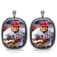 Onyourcases Mike Trout Los Angeles Angels Baseball Run Custom AirPods Max Case Cover Personalized Transparent TPU Shockproof Smart New Protective Cover Shock-proof Dust-proof Slim Accessories Compatible with AirPods Max