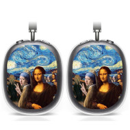 Onyourcases Mona Lisa Selfie Starry Night Custom AirPods Max Case Cover Personalized Transparent TPU Shockproof Smart New Protective Cover Shock-proof Dust-proof Slim Accessories Compatible with AirPods Max