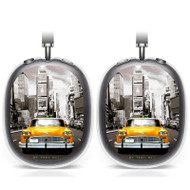 Onyourcases New York Taxi No 1 Custom AirPods Max Case Cover Personalized Transparent TPU Shockproof Smart New Protective Cover Shock-proof Dust-proof Slim Accessories Compatible with AirPods Max