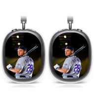 Onyourcases Nolan Arenado Colorado Rockies Custom AirPods Max Case Cover Personalized Transparent TPU Shockproof Smart New Protective Cover Shock-proof Dust-proof Slim Accessories Compatible with AirPods Max