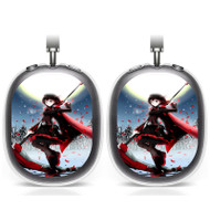Onyourcases Rwby Ruby Moon Custom AirPods Max Case Cover Personalized Transparent TPU Shockproof Smart New Protective Cover Shock-proof Dust-proof Slim Accessories Compatible with AirPods Max