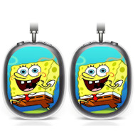 Onyourcases Spongebob Squarepants Custom AirPods Max Case Cover Personalized Transparent TPU Shockproof Smart New Protective Cover Shock-proof Dust-proof Slim Accessories Compatible with AirPods Max