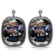 Onyourcases Tom Brady New England Patriots Football Custom AirPods Max Case Cover Personalized Transparent TPU Shockproof Smart New Protective Cover Shock-proof Dust-proof Slim Accessories Compatible with AirPods Max