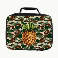 Onyourcases Bape Pineapple Custom Lunch Bag Personalised Photo Adult Kids School Bento Food School Picnics Work Trip Lunch Box Birthday Gift Girls Boys Tote Bag New