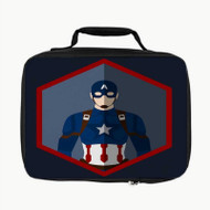 Onyourcases Captain America The Avengers Custom Lunch Bag Personalised Photo Adult Kids School Bento Food School Picnics Work Trip Lunch Box Birthday Gift Girls Boys Tote Bag New