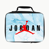 Onyourcases Jordan Blue Marble Custom Lunch Bag Personalised Photo Adult Kids School Bento Food School Picnics Work Trip Lunch Box Birthday Gift Girls Boys Tote Bag New