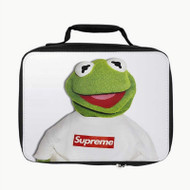 Onyourcases Kermit Supreme Custom Lunch Bag Personalised Photo Adult Kids School Bento Food School Picnics Work Trip Lunch Box Birthday Gift Girls Boys Tote Bag New