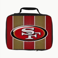 Onyourcases San Francisco 49ers NFL Custom Lunch Bag Personalised Photo Adult Kids School Bento Food School Picnics Work Trip Lunch Box Birthday Gift Girls Boys Tote Bag New