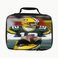 Onyourcases Aaron Rodgers NFL Custom Lunch Bag Personalised Brand Photo Adult Kids School Bento Food School Picnics Work Trip Lunch Box Birthday Gift Girls Boys Tote Bag New