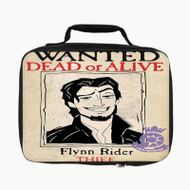 Onyourcases Flynn Rider Wanted Disney Tangled Custom Lunch Bag Personalised Brand Photo Adult Kids School Bento Food School Picnics Work Trip Lunch Box Birthday Gift Girls Boys Tote Bag New