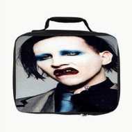 Onyourcases Marilyn Manson Face Custom Lunch Bag Personalised Brand Photo Adult Kids School Bento Food School Picnics Work Trip Lunch Box Birthday Gift Girls Boys Tote Bag New