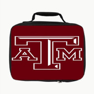 Onyourcases Texas A m Red Custom Lunch Bag Personalised Brand Photo Adult Kids School Bento Food School Picnics Work Trip Lunch Box Birthday Gift Girls Boys Tote Bag New