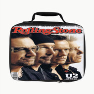 Onyourcases U2 Rolling Stones Custom Lunch Bag Personalised Brand Photo Adult Kids School Bento Food School Picnics Work Trip Lunch Box Birthday Gift Girls Boys Tote Bag New