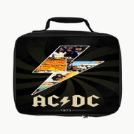 Onyourcases ACDC Print Custom Lunch Bag Personalised Photo Brand Adult Kids School Bento Food School Picnics Work Trip Lunch Box Birthday Gift Girls Boys Tote Bag New