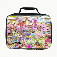 Onyourcases Adventure Time Characters Collage Custom Lunch Bag Personalised Photo Brand Adult Kids School Bento Food School Picnics Work Trip Lunch Box Birthday Gift Girls Boys Tote Bag New