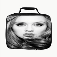 Onyourcases Black and White Adele Custom Lunch Bag Personalised Photo Brand Adult Kids School Bento Food School Picnics Work Trip Lunch Box Birthday Gift Girls Boys Tote Bag New