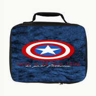 Onyourcases Captain America The Avengers Shield Custom Lunch Bag Personalised Photo Brand Adult Kids School Bento Food School Picnics Work Trip Lunch Box Birthday Gift Girls Boys Tote Bag New