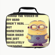 Onyourcases Minions Quotes Custom Lunch Bag Personalised Photo Brand Adult Kids School Bento Food School Picnics Work Trip Lunch Box Birthday Gift Girls Boys Tote Bag New