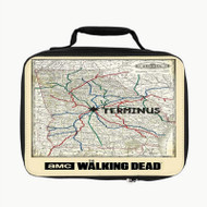Onyourcases The Walking Dead Map Custom Lunch Bag Personalised Photo Brand Adult Kids School Bento Food School Picnics Work Trip Lunch Box Birthday Gift Girls Boys Tote Bag New