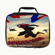 Onyourcases Spider Man Into the Spider Verse Movie Custom Lunch Bag Personalised Photo Adult Brand New Kids School Bento Food School Picnics Work Trip Lunch Box Birthday Gift Girls Boys Tote Bag