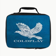 Onyourcases Coldplay Birds Blue Custom Lunch Bag Personalised Photo Adult Kids School Bento Food Brand New Picnics Work Trip Lunch Box Birthday Gift Girls Boys Tote Bag